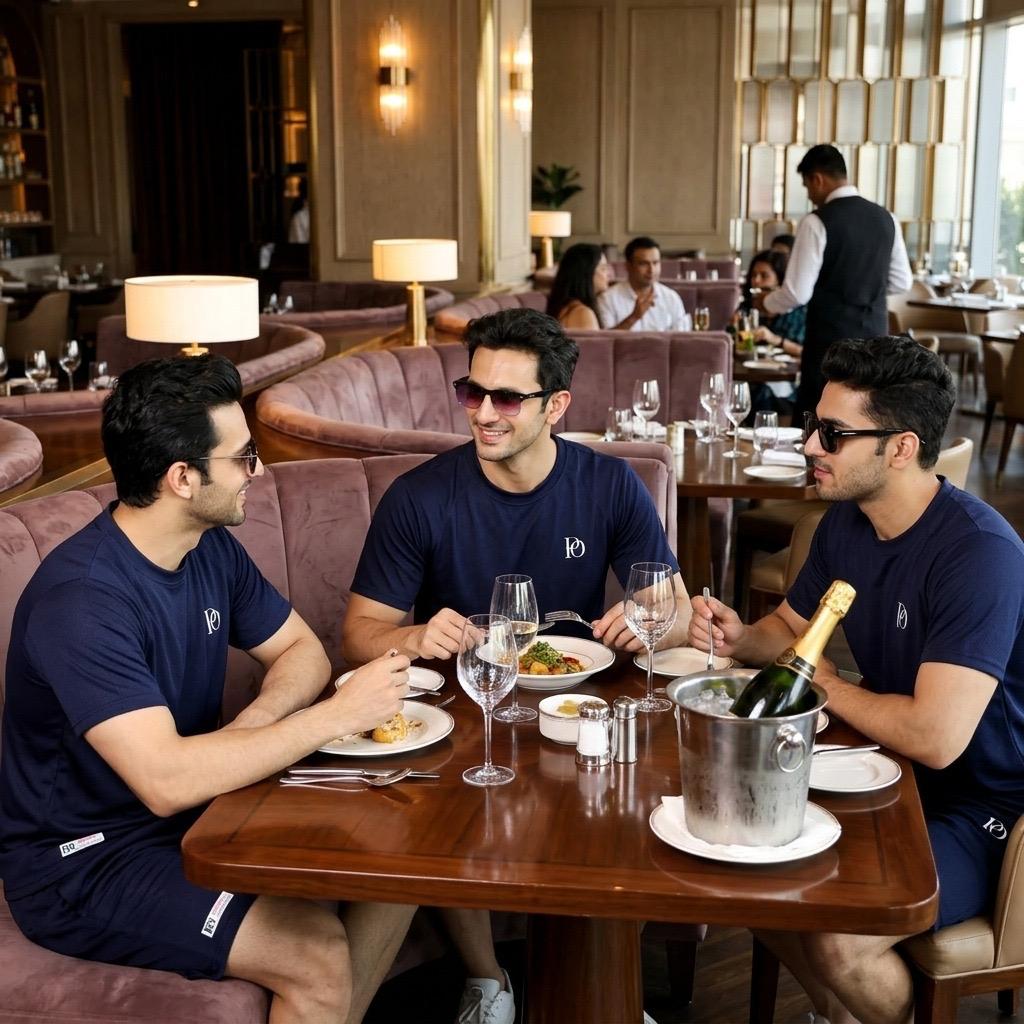Prime Outfitter Premium NAVY BLUE  Dry-Fit Nikar Shirt Set – Breathable Sports & Casual Wear (T-Shirt + Shorts)